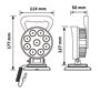 Obrázek z LED světlo kulaté, bílé/oranžové, 9x3W/9x1W, ø114mm, magnet, ECE R10 