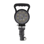 Obrázek LED světlo kulaté, bílé 9x3W, ø114mm, na hrot, ECE R10