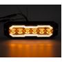 Obrázek z PROFI výstražné/couvací LED světlo, oranžové + bílé, 12-24V, ECE R65 