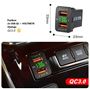 Obrázek z 2x USB nabíječka QC3.0 s voltmetrem do Toyota 