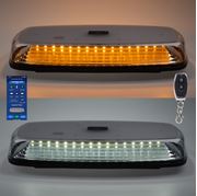 Obrázek AKU LED rampa oranžová+bílá, APP, magnet, 12-24V, 304mm, ECE R65 R10