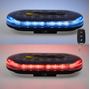 Obrázek z AKU LED rampa modrá/červená, 48xLED, magnet, 328mm, ECE R65 R10 