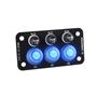 Obrázek z Panel s 3x spínači + 3x pojistky, 12/24V 