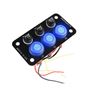 Obrázek z Panel s 3x spínači + 3x pojistky, 12/24V 