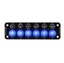 Obrázek z Panel s 6x spínači + 6x pojistky, 12/24V 