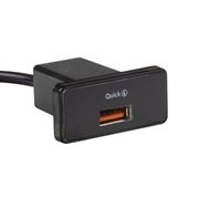 Obrázek USB nabíječka QC3.0 do panelu. 12/24V