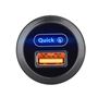 Obrázek z USB nabíječka QC3.0 do panelu, kulatá, 12/24V 