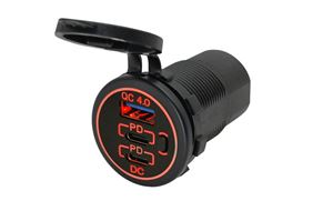 Obrázek z Adapter 12/24V → 2x USB-C QC4PD + 1x USB-A 
