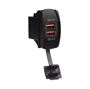 Obrázek z 2x USB nabíječka QC3.0 , "Rocker" 12/24V, 48W 