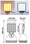 Obrázek z AKU LED světlo s magnetem, bílá/oranžová, 16x3W 