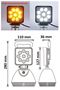Obrázek z AKU LED světlo s magnetem, bílá/oranžová, 9x3W 