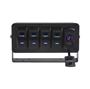 Obrázek z Panel s 4x spínači Rocker, voltmetr +  USB/USB-C zásuvka, 12/24V 
