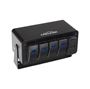 Obrázek z Panel s 4x spínači Rocker, voltmetr +  USB/USB-C zásuvka, 12/24V 