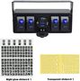 Obrázek z Panel s 4x spínači Rocker, voltmetr +  2x USB zásuvka, 12/24V 