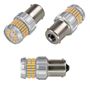Obrázek z LED BA15s oranžová, 12V, 60LED/3014SMD, 360° 