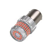 Obrázek LED BA15s červená, 12V, 60LED/3014SMD, 360°