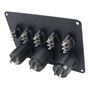 Obrázek z Panel s 5x spínači, CL, voltmetr + 2x USB zásuvka, 12/24V 