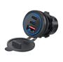 Obrázek z USB QC3.0 + 2xUSB-C zásuvka 12/24V 