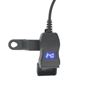 Obrázek z USB/USB-C nabíječka s voltmetrem na motocykl 