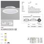 Obrázek z LED podhledové světlo 22W, ø170mm, 4000K 