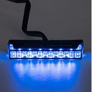 Obrázek PROFI SLIM výstražné LED světlo vnější, do mřížky, modré, 12-24V, ECE R65