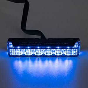 Obrázek z PROFI SLIM výstražné LED světlo vnější, do mřížky, modré, 12-24V, ECE R65 