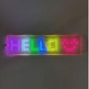 Obrázek LED matrix panel "Devil eyes", transparentní, 10 x 39,5cm