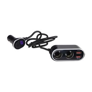 Obrázek z Dvojitá CL zásuvka s 2x USB nabíječkou a CL zástrčkou s voltmetrem 
