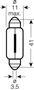 Obrázek z OSRAM 24V 10W SV8,5-8 10W standard (10ks) 