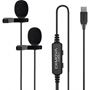 Obrázek z CKMOVA LCM2CD lavalier microphone pair USB-C 