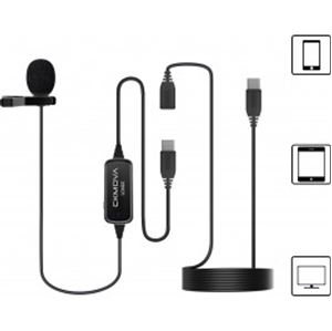 Obrázek z CKMOVA LCM6C lavalier microphone USB-C 