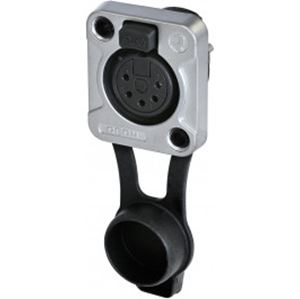 Obrázek z REAN 5 pole XLR female receptacle IP65 chrome/tin 