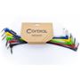 Obrázek z Cordial EI Pack 1 patch cable pack, jack 6,3 mm mono 90° / jack 6,3 mm mono 90°, 0,15 m 