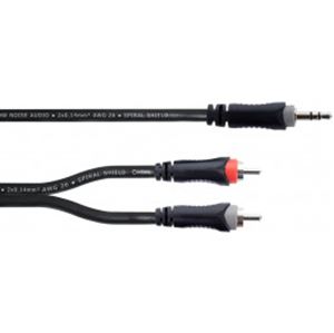 Obrázek z Cordial EY 1.5 WCC 1x jack 3,5 mm stereo / 2x RCA, 1,5 m 