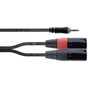 Obrázek Cordial EY 1.5 WMM 1x jack 3,5 mm stereo / 2x XLR male, 1,5 m