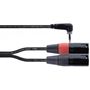 Obrázek z Cordial EY 1.5 WRMM 1x jack 3,5 mm 90° stereo / 2x XLR male, 1,5 m 