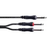 Obrázek Cordial EY 3 VPP 1x jack 6,3 mm stereo / 2x jack 6,3 mm mono, 3 m