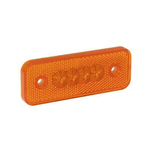 Obrázek z Boční obrysové světlo LED, oranžový obdélník, 12V, ECE 