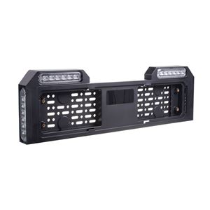 Obrázek z 4x PREDATOR 6x4W LED pod SPZ, 12-24V, prohnuté, modré, ECE R65 