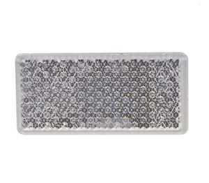 Obrázek z Přední (bílý) odrazový element - obdélník 95 x 45mm nalepovací 