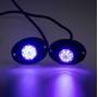Obrázek z 2x PROFI výstražné LED světlo vnější modré, 12-24V, ECE R10 