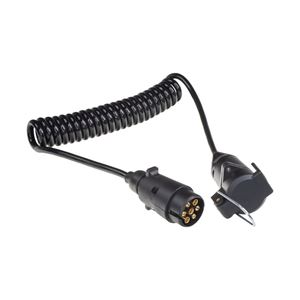 Obrázek z Prodlužovací kabel 2 m spirálový, 1x zástrčka, 1x zásuvka 13pin 12V 