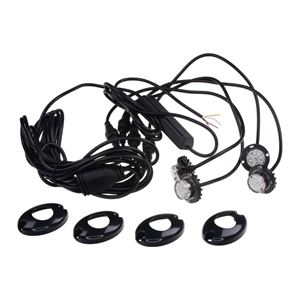 Obrázek z 4x PROFI výstražné LED světlo vnější modré, 12-24V, ECE R10 