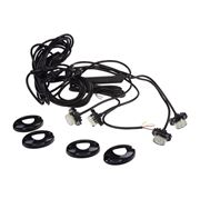 Obrázek 4x PROFI výstražné LED světlo vnější bílé, 12-24V, ECE R10