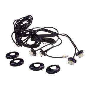 Obrázek z 4x PROFI výstražné LED světlo vnější bílé, 12-24V, ECE R10 