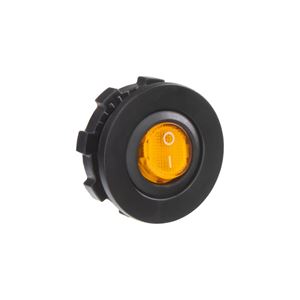 Obrázek z Spínač kolébkový kulatý 20A oranžový s podsvícením 