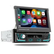 Obrázek 1DIN autorádio s výsuvným 7" LCD / 3x USB / Bluetooth / CarPlay / AndroidAuto / Mirrorlink