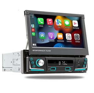 Obrázek z 1DIN autorádio s výsuvným 7" LCD / 3x USB / Bluetooth / CarPlay / AndroidAuto / Mirrorlink 
