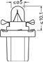 Obrázek z OSRAM 12V BX8,5d 1,2W standard (10ks) 