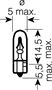 Obrázek z OSRAM 12V W2x4.6d 2W standard (10ks) 